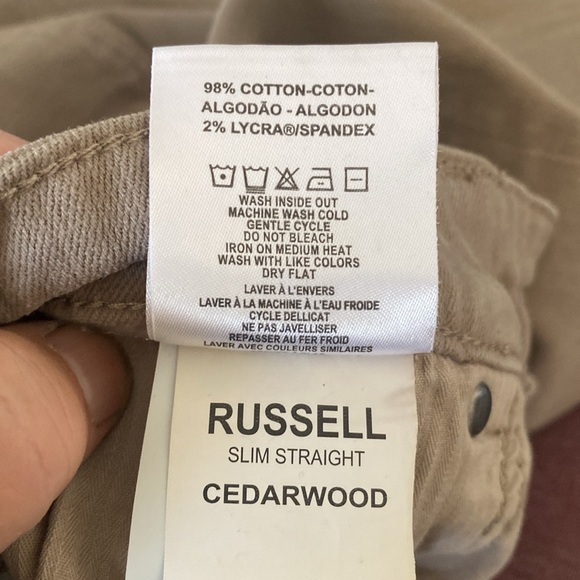 DL 1961 Men’s Russell Slim Straight Jeans Size 34” x 32” - Picture 9 of 9